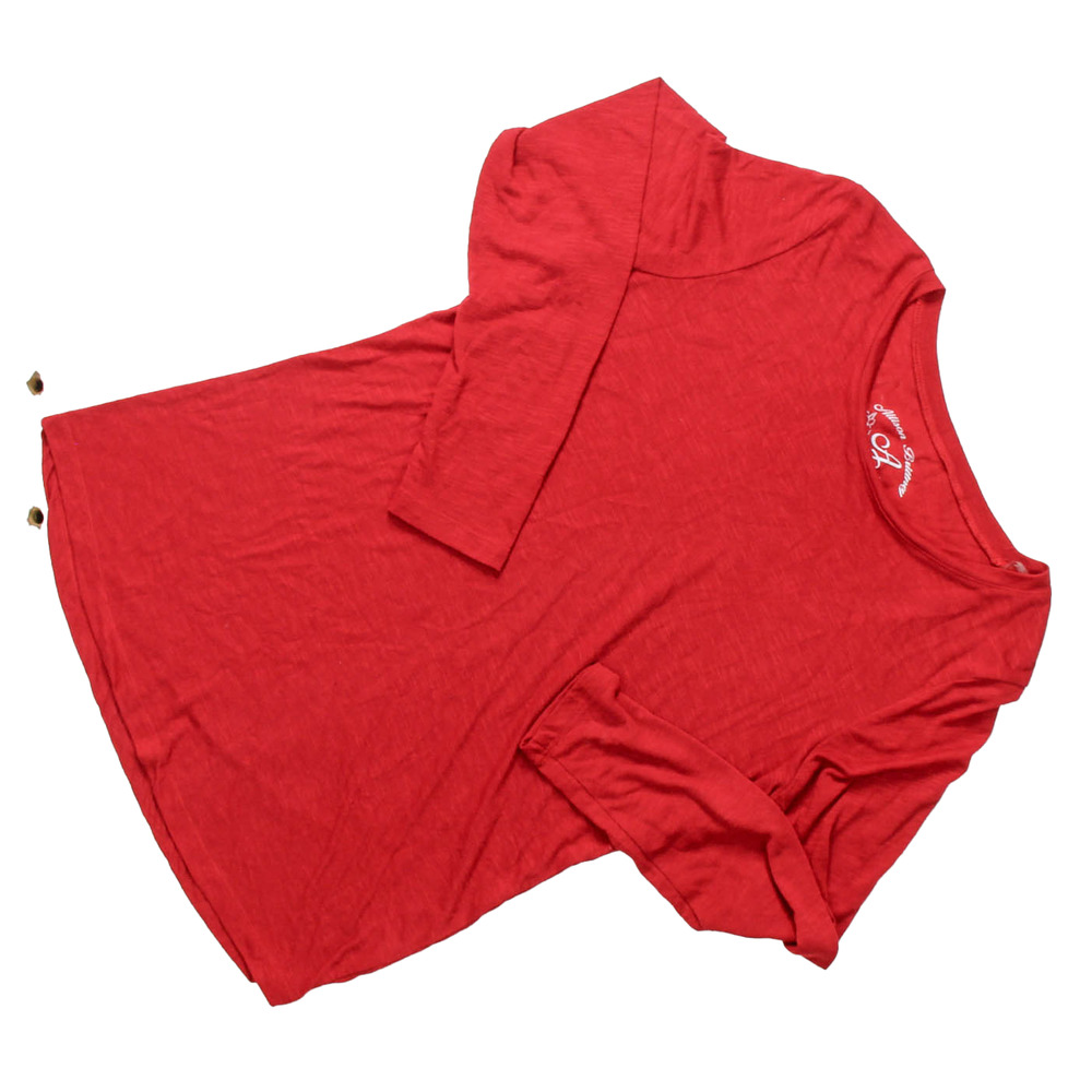 Women's Large Red Allison Brittney Light Weight Long Sleeve Top